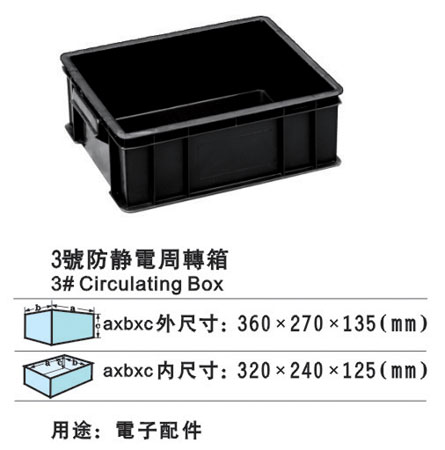 3#防静电周转箱